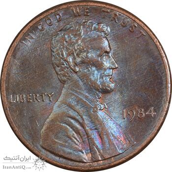 سکه 1 سنت 1984 لینکلن - MS61 - آمریکا
