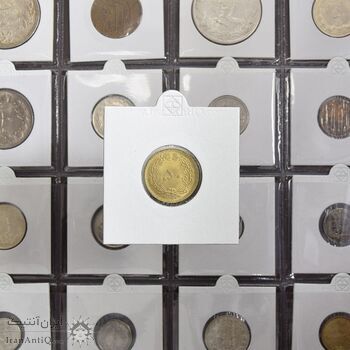 سکه 50 دینار 1320 برنز - MS63 - رضا شاه