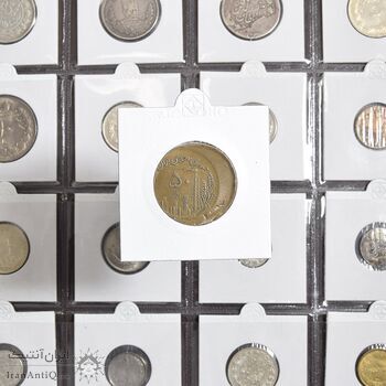 سکه 50 ریال 1361 صفر بزرگ - ارور خارج از مرکز - AU50 - جمهوری اسلامی