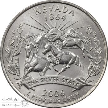سکه کوارتر دلار 2006D ایالتی (نوادا) - MS64 - آمریکا