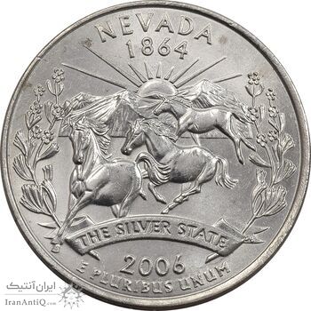 سکه کوارتر دلار 2006D ایالتی (نوادا) - MS63 - آمریکا