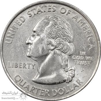 سکه کوارتر دلار 2000P ایالتی (ماساچوست) - MS63 - آمریکا