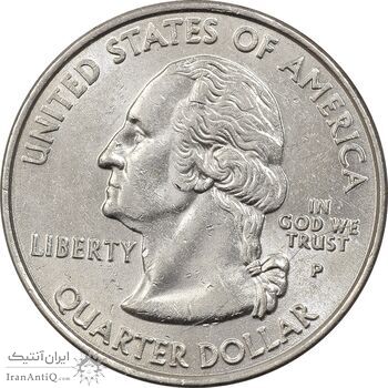 سکه کوارتر دلار 2001P ایالتی (کارولینای شمالی) - MS62 - آمریکا سکه کوارتر دلار 2001P ایالتی (کارولینای شمالی) - MS62 - آمریکا