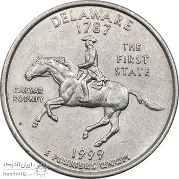 سکه کوارتر دلار 1999P ایالتی (دلاویر) - AU55 - آمریکا