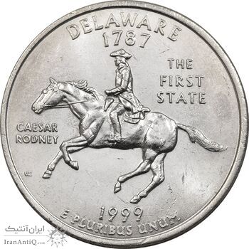 سکه کوارتر دلار 1999D ایالتی (دلاویر) - MS63 - آمریکا