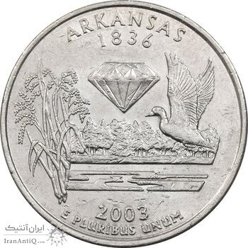 سکه کوارتر دلار 2003D ایالتی (آرکانزاس) - MS61 - آمریکا