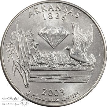 سکه کوارتر دلار 2003D ایالتی (آرکانزاس) - MS63 - آمریکا