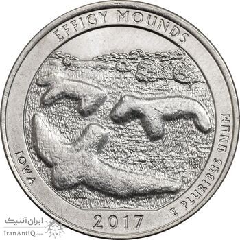 سکه کوارتر دلار 2017D (بنای یادبود افیگی موندز) - AU58 - آمریکا