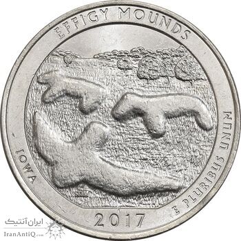 سکه کوارتر دلار 2017P (بنای یادبود افیگی موندز) - MS61 - آمریکا