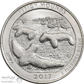 سکه کوارتر دلار 2017P (بنای یادبود افیگی موندز) - MS62 - آمریکا