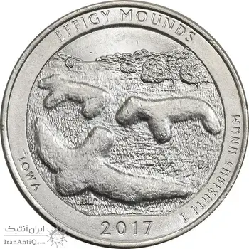 سکه کوارتر دلار 2017P (بنای یادبود افیگی موندز) - MS62 - آمریکا