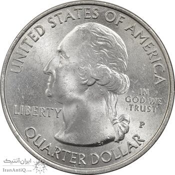 سکه کوارتر دلار 2013P (کوه راشمور) - MS62 - آمریکا