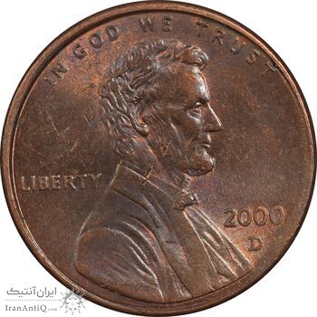 سکه 1 سنت 2000D لینکلن - MS63 - آمریکا