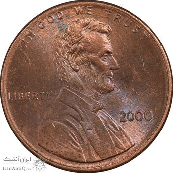 سکه 1 سنت 2000 لینکلن - MS62 - آمریکا