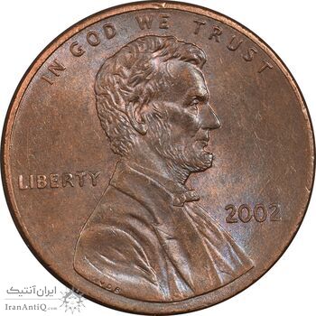 سکه 1 سنت 2002 لینکلن - MS63 - آمریکا