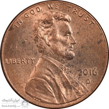 سکه 1 سنت 2016D لینکلن - AU58 - آمریکا