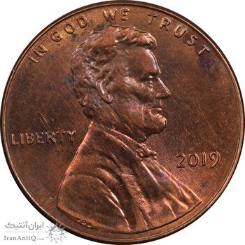 سکه 1 سنت 2019 لینکلن - MS61 - آمریکا