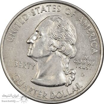 سکه کوارتر دلار 2002D ایالتی (میسیسیپی) - AU58 - آمریکا