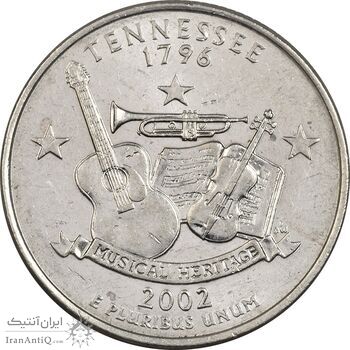 سکه کوارتر دلار 2002D ایالتی (تنسی) - MS62 - آمریکا