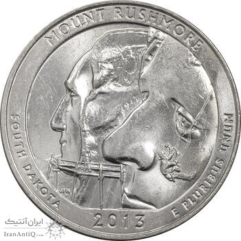 سکه کوارتر دلار 2013D (کوه راشمور) - MS61 - آمریکا