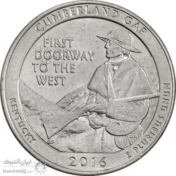 سکه کوارتر دلار 2016D (پارک ملی تاریخی کامبرلند گپ) - AU58 - آمریکا