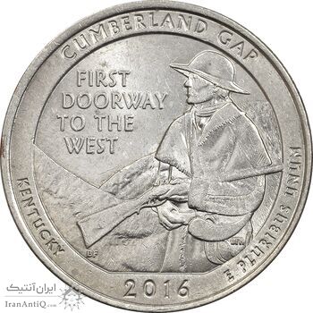 سکه کوارتر دلار 2016D (پارک ملی تاریخی کامبرلند گپ) - MS62 - آمریکا