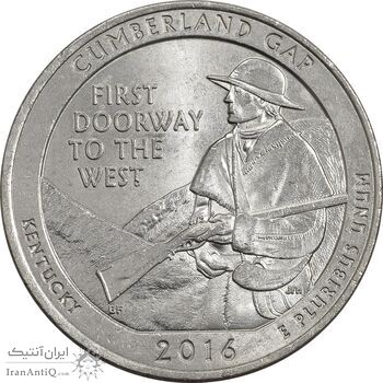 سکه کوارتر دلار 2016P (پارک ملی تاریخی کامبرلند گپ) - MS63 - آمریکا