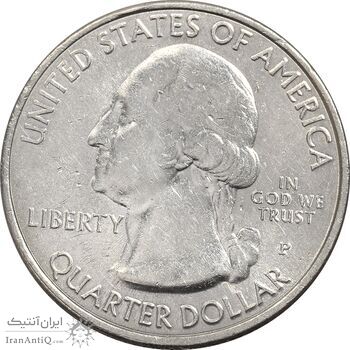 سکه کوارتر دلار 2016P (پارک ملی تئودور روزولت) - AU58 - آمریکا