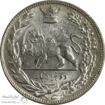 سکه 2000 دینار 1307 - MS63 - رضا شاه سکه 2000 دینار 1307 - MS63 - رضا شاه