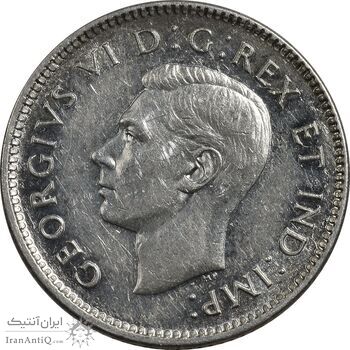 سکه 10 سنت 1946 جرج ششم - MS61 - کانادا