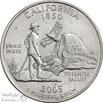 سکه کوارتر دلار 2005P ایالتی (کالیفرنیا) - MS61 - آمریکا