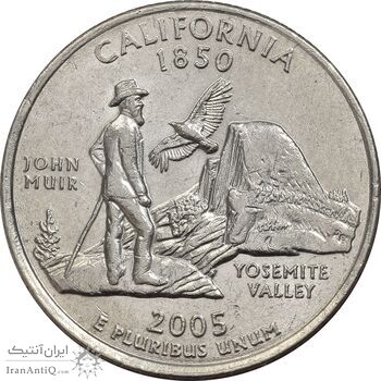 سکه کوارتر دلار 2005D ایالتی (کالیفرنیا) - AU58 - آمریکا