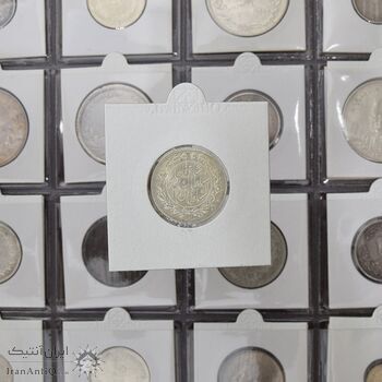 سکه 1000 دینار 1329 خطی - MS63 - احمد شاه