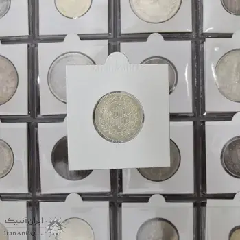سکه 1000 دینار 1329 خطی - MS63 - احمد شاه