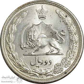 سکه 2 ریال 1313 - MS63 - رضا شاه سکه 2 ریال 1313 - MS63 - رضا شاه