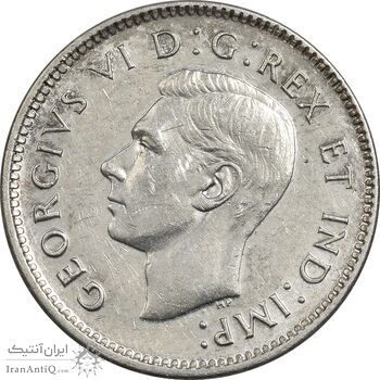 سکه 10 سنت 1946 جرج ششم - MS61 - کانادا