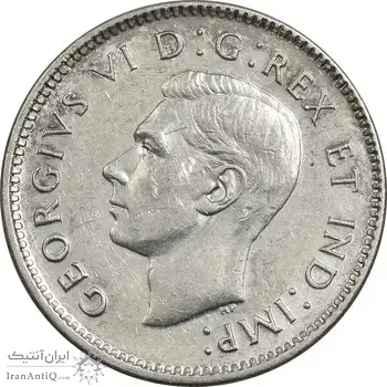 سکه 10 سنت 1946 جرج ششم - MS61 - کانادا