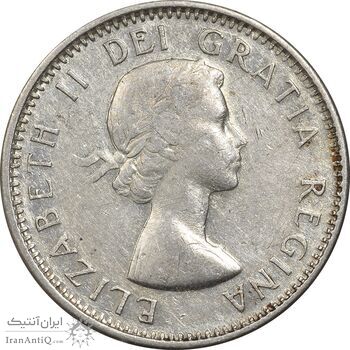 سکه 10 سنت 1946 الیزابت دوم - AU55 - کانادا