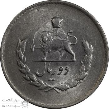 سکه 2 ریال 1336 مصدقی - MS62 - محمد رضا شاه سکه 2 ریال 1336 مصدقی - MS62 - محمد رضا شاه