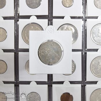 مدال نقره یادبود امام علی (ع) متوسط - ارور دو ضرب - AU50 - محمد رضا شاه مدال نقره یادبود امام علی (ع) متوسط - ارور دو ضرب - AU50 - محمد رضا شاه