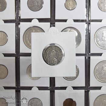 مدال نقره یادبود امام علی (ع) کوچک - ارور دو ضرب - MS62 - محمد رضا شاه مدال نقره یادبود امام علی (ع) کوچک - ارور دو ضرب - MS62 - محمد رضا شاه