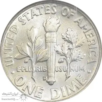 سکه 1 دایم 1959D روزولت - MS66 - آمریکا