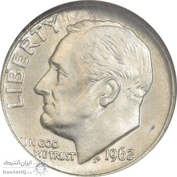 سکه 1 دایم 1962D روزولت - MS66 - آمریکا سکه 1 دایم 1962D روزولت - MS66 - آمریکا