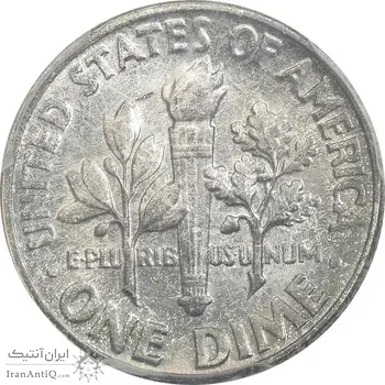 سکه 1 دایم 1954 روزولت - MS66 - آمریکا