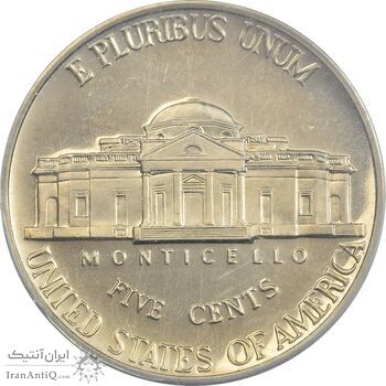 سکه 5 سنت 2000S جفرسون - PF65 - آمریکا سکه 5 سنت 2000S جفرسون - PF65 - آمریکا