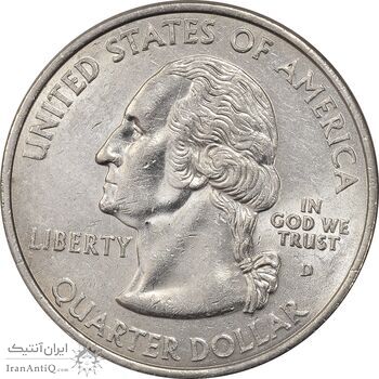 سکه کوارتر دلار 2001D ایالتی (رود آیلند) - MS62 - آمریکا