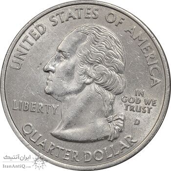 سکه کوارتر دلار 2001D ایالتی (رود آیلند) - MS61 - آمریکا