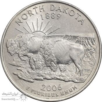سکه کوارتر دلار 2006P ایالتی (داکوتای شمالی) - MS61 - آمریکا سکه کوارتر دلار 2006P ایالتی (داکوتای شمالی) - MS61 - آمریکا