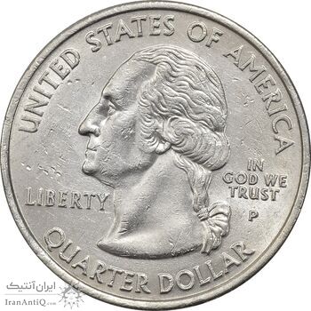 سکه کوارتر دلار 2005P ایالتی (ویرجینیای غربی) - MS61 - آمریکا