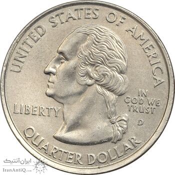 سکه کوارتر دلار 2007D ایالتی (واشنگتن) - AU55 - آمریکا سکه کوارتر دلار 2007D ایالتی (واشنگتن) - AU55 - آمریکا